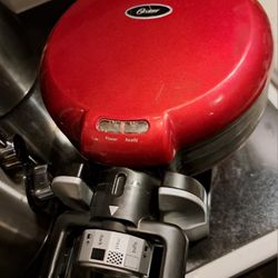 Oster Belgian flip double automatic waffle maker double sided heating turnover rotary ultra thick.