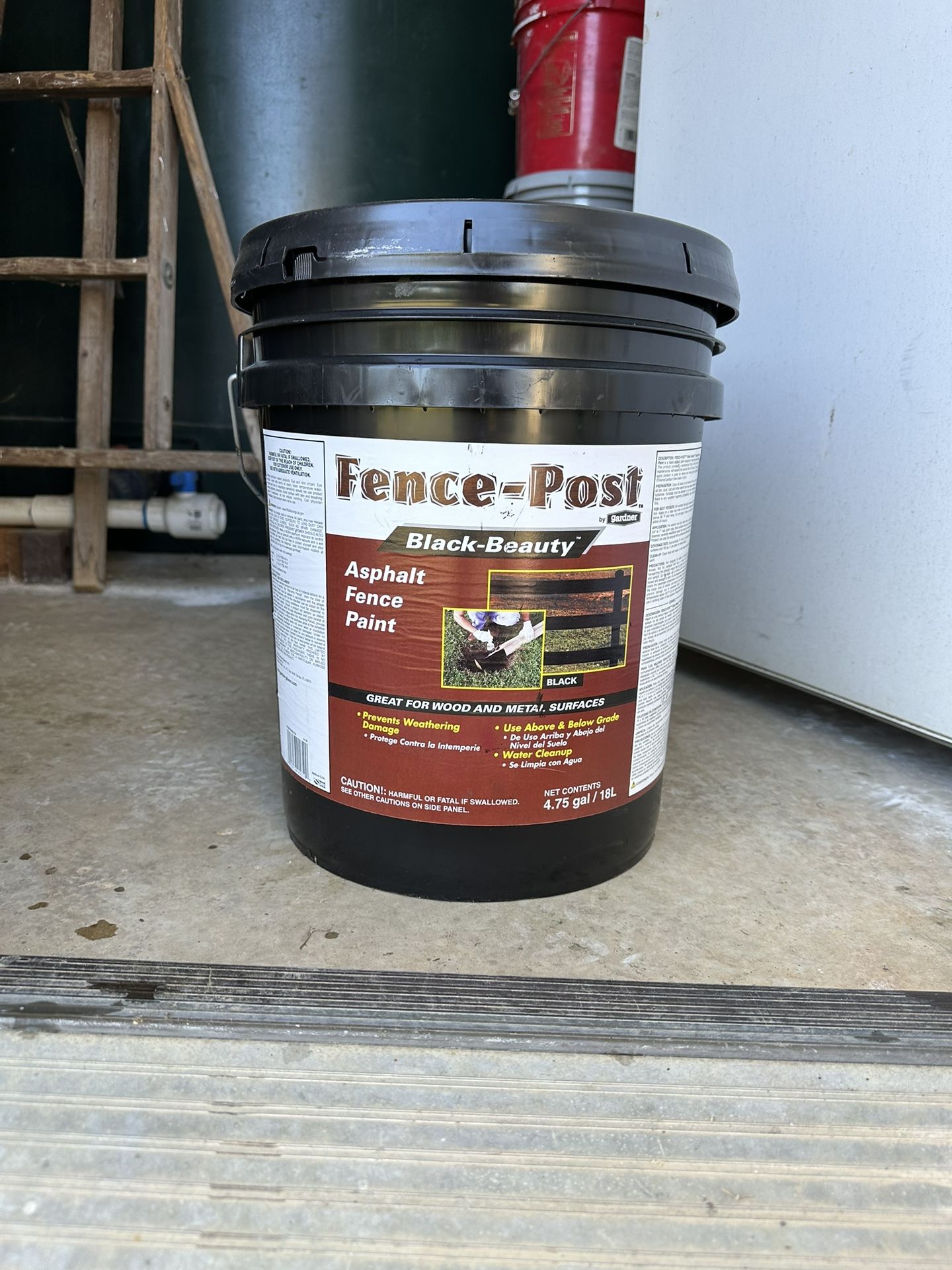 Fence-Post Asphalt Paint From Tractor Supply