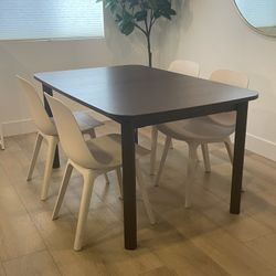 Expandable Dining Table With 4 Chairs