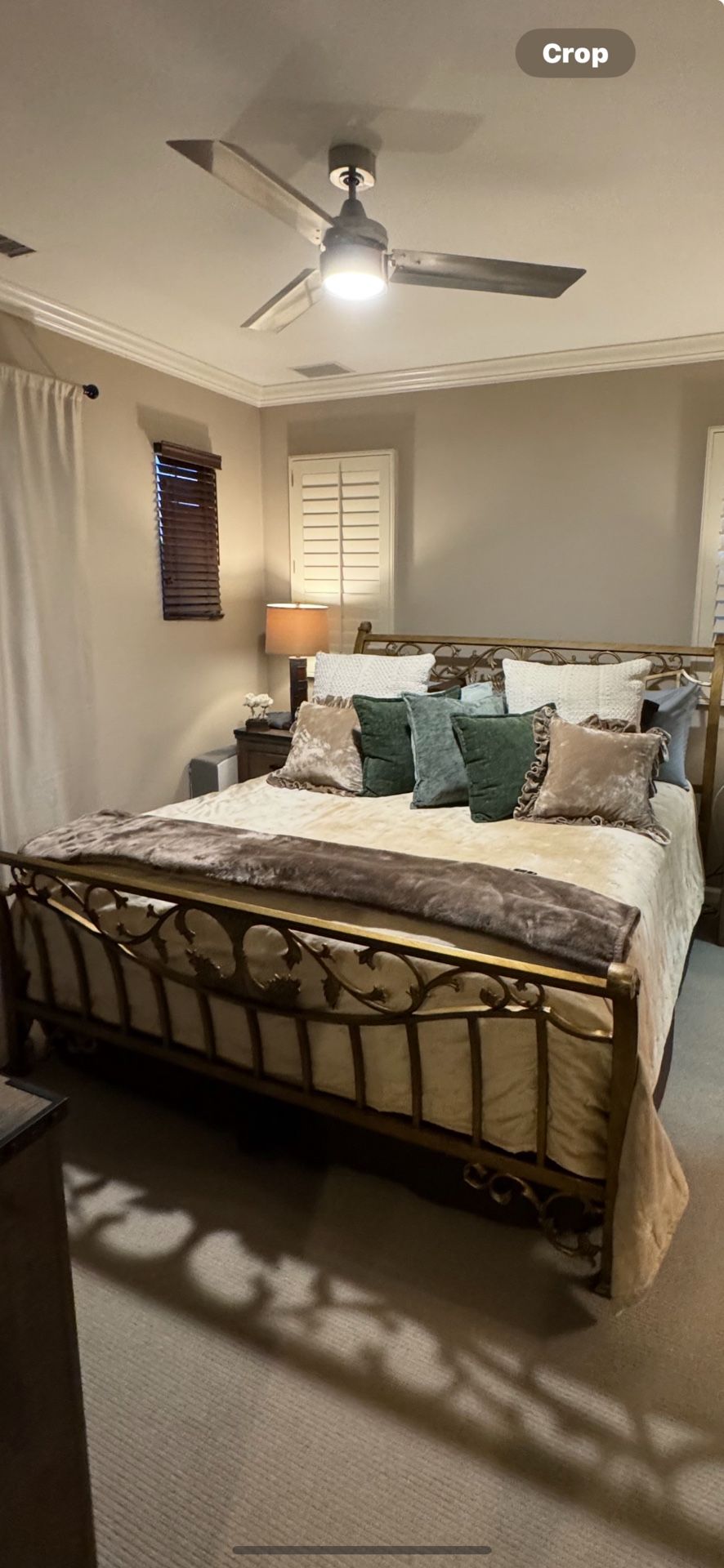 Cal- King Bed frame And Mattress