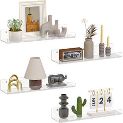 4 Pack Floating Shelves for Wall
