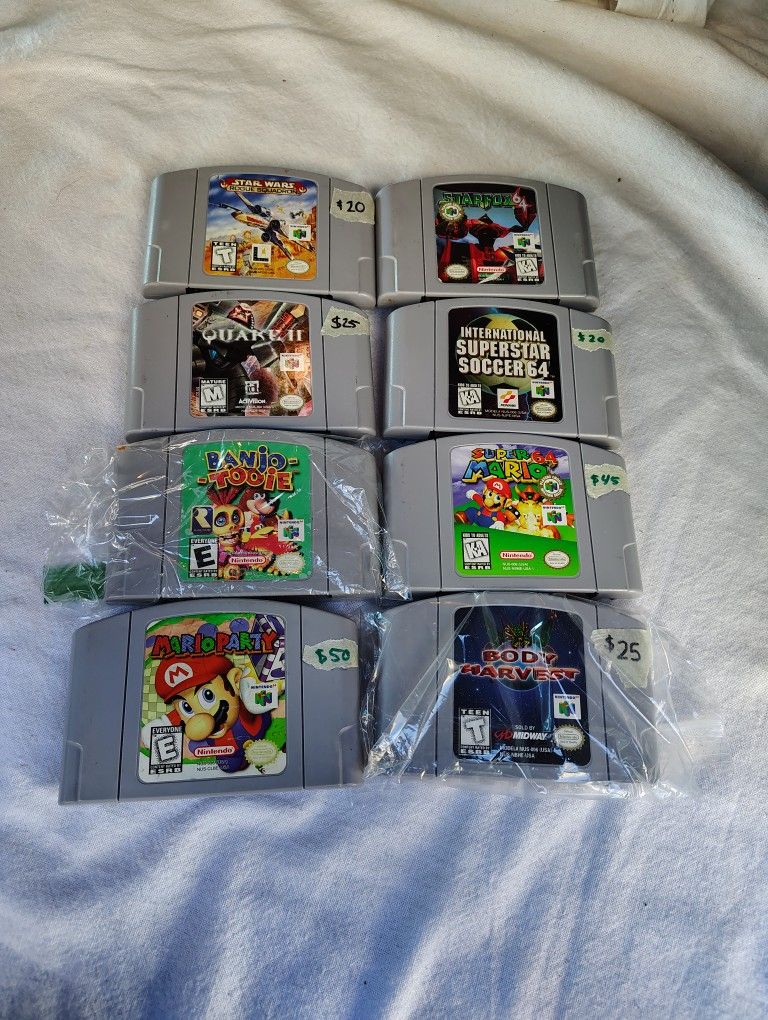 N64 Nintendo 64 video game bundle