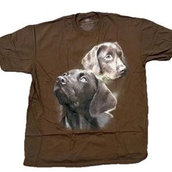 The Mountain T-Shirt Shirt Labrador Lab Puppy Dog Adult XL Vintage New