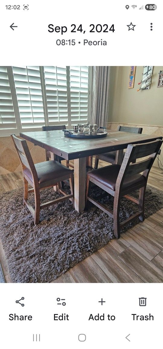 Kitchen Pub Table & Chairs - REDUCED