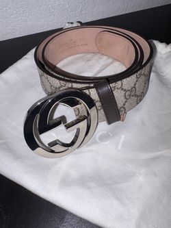 Gucci GG Supreme Belt with Interlocking G Buckle
