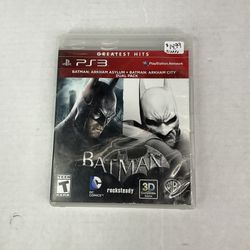 Batman: Arkham Asylum + Batman: Arkham City Dual Pack Video Game For PS3