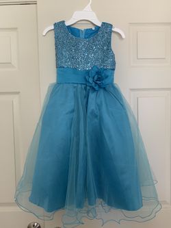 Sparkly Blue Tulle Dress