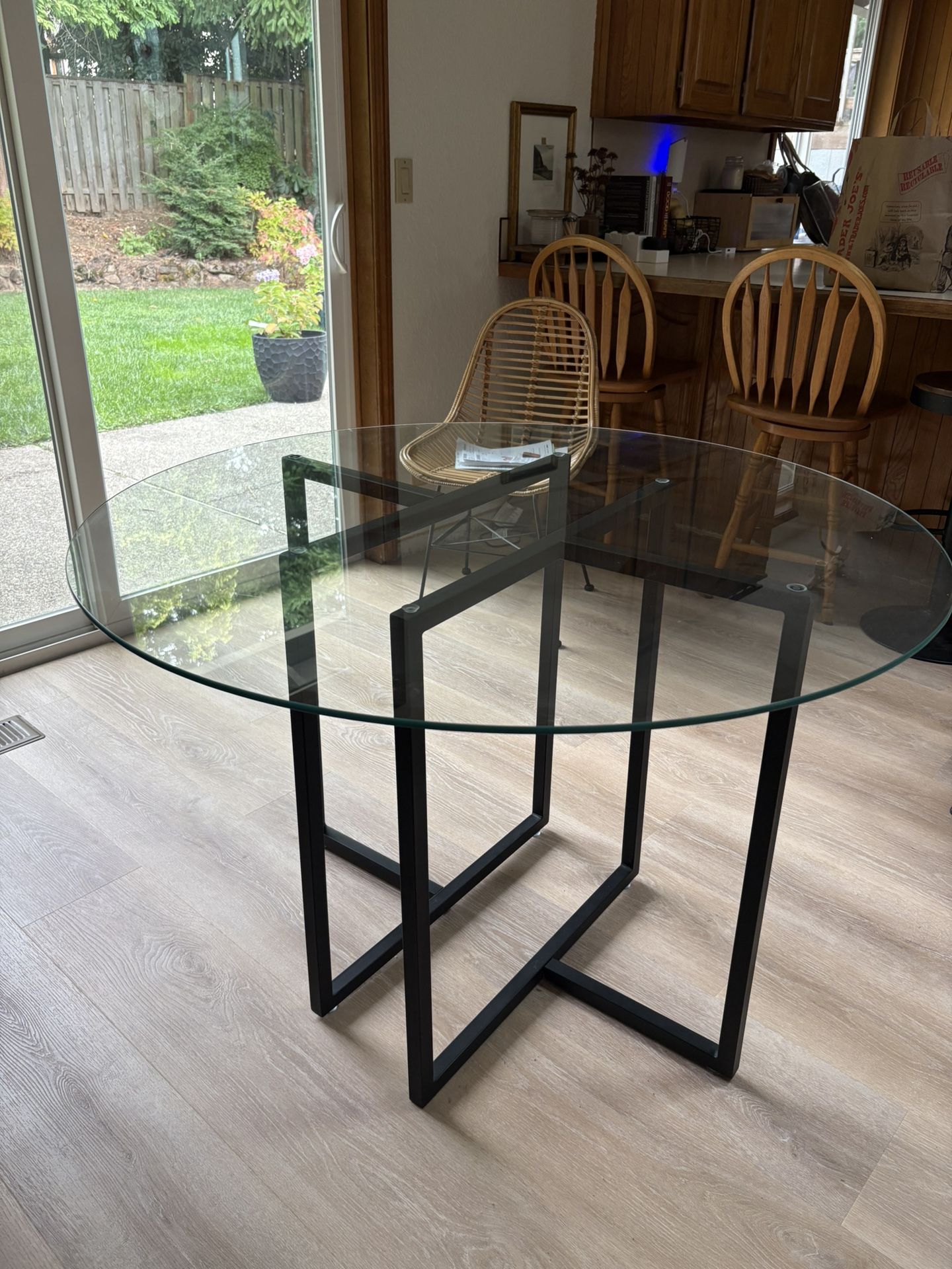 Glass Top Dining Table