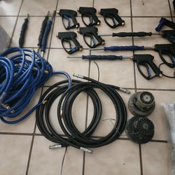 Kleen high pressure spray guns and hoses