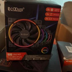 PC COOLER 5 in 1 FRGB Cooling Fans With Controller