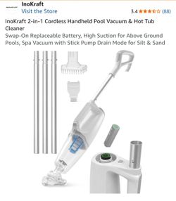 2-in-1 Cordless Handheld Pool Vacuum