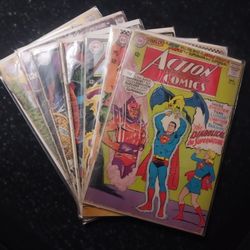 7 Silver Age 1960's DC Comics Action Comics Superman 12 Cent Covers