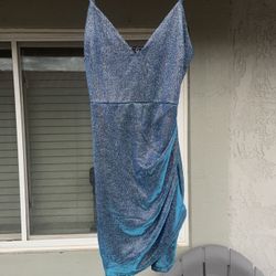 Beautiful Pearlescent Blue Dress