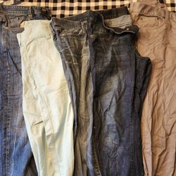 Mens 32 Pants Lot Jeans