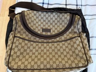 Authentic Gucci Diaper Or Overnight Bag Brown
