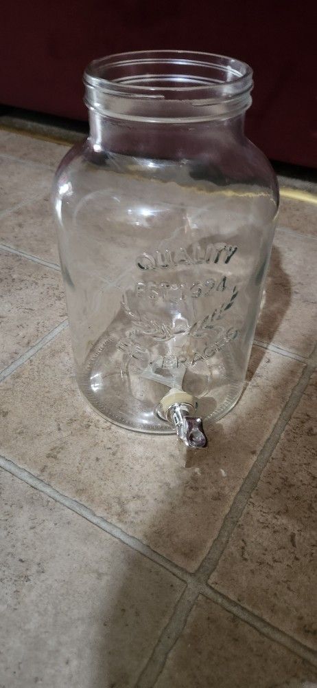 2 Garrafones De Cristal Para Aguas Frescas