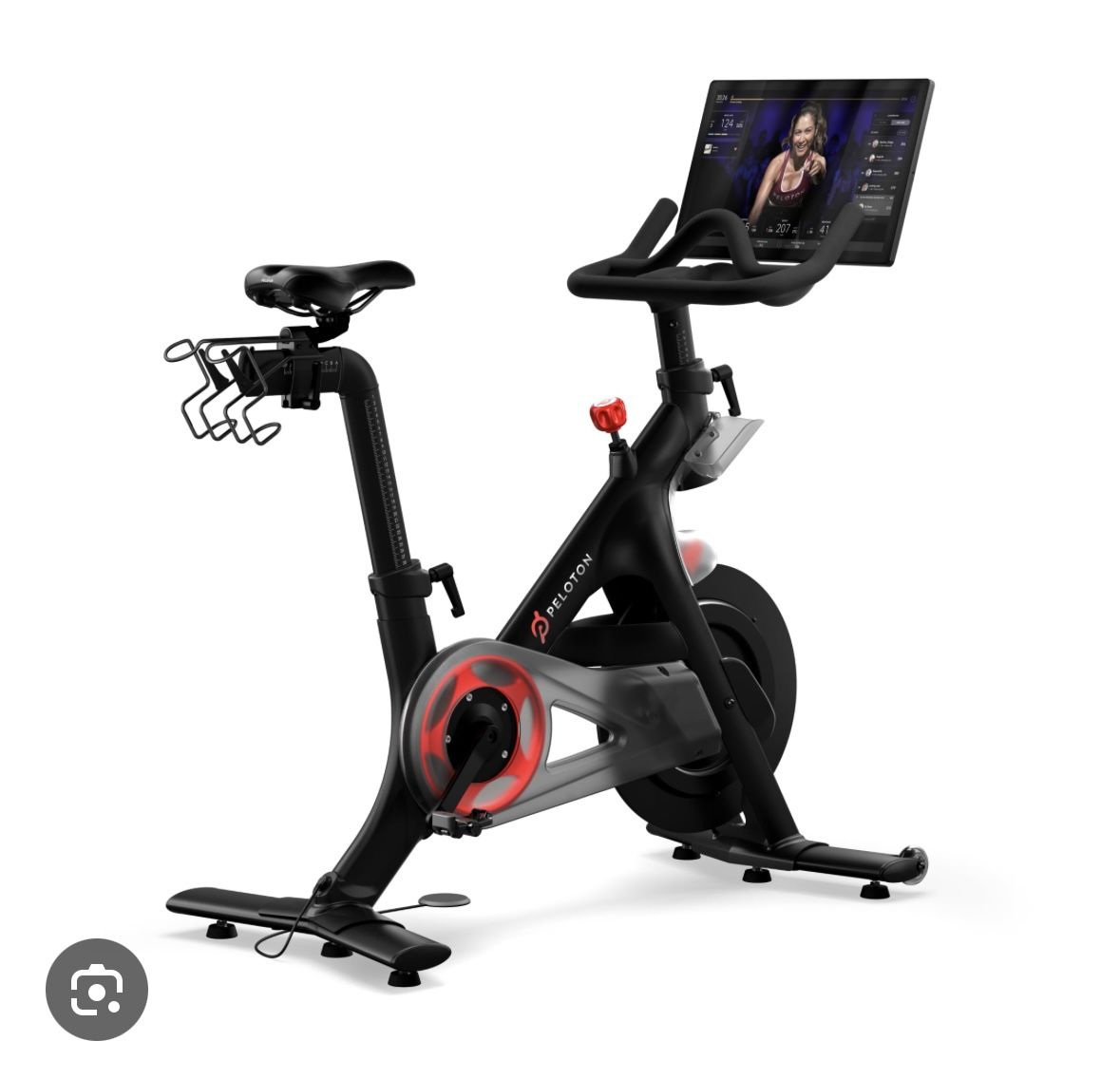 Peloton Bike With 2 Pairs Of Shoes