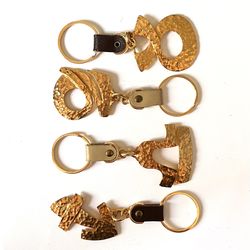 VINTAGE 70’s/80’s LOT (4) ZODIAC KEYCHAINS
