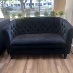 Velvet Love Sofa - Black 