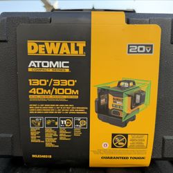 DEWALT ATOMIC 20V MAX Green 3-Plane 360° Laser Level (Tool Only) 