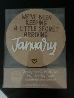 Cute announcement sign