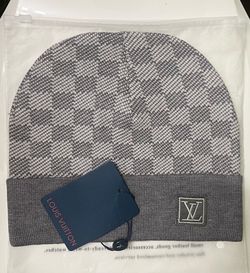 Grey designer beanie