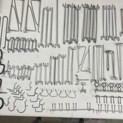 Peg Board Straight Hooks, Screwdriver Holders, Bicycle Holders Whatever You Want To Use Them For Holders.