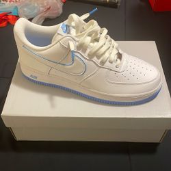 Carolina Blue Air Force 1s, Size 11.5