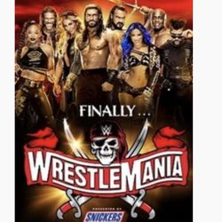 Wrestlemania 37 Tickets For Two Days Section 140