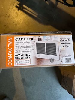 Cadet Com-Pak Twin 4000W Wall Heater