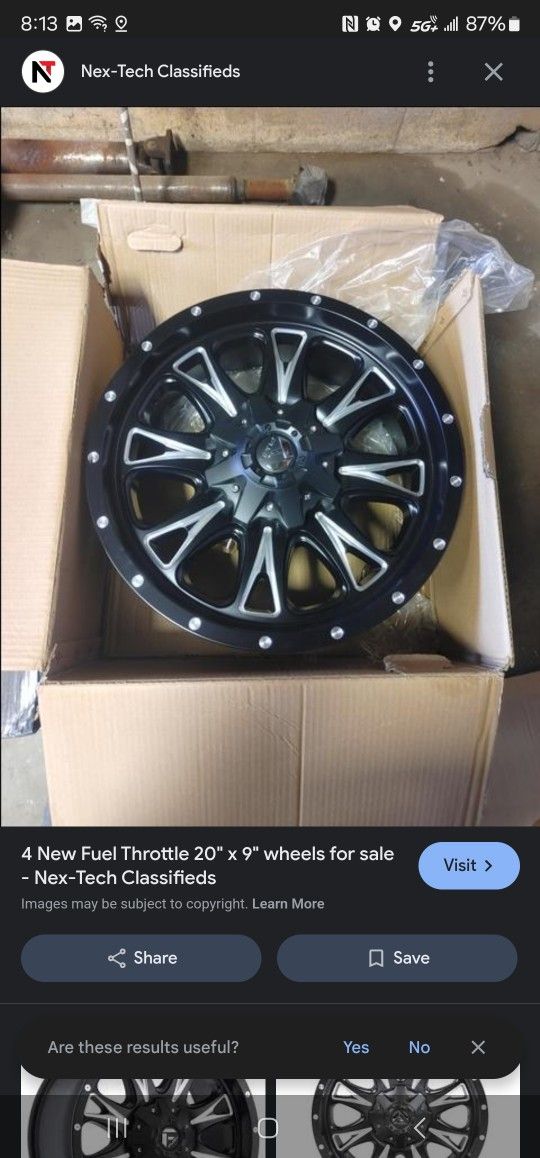 20" Fuel Throttle D513 Wheels. $300/Set