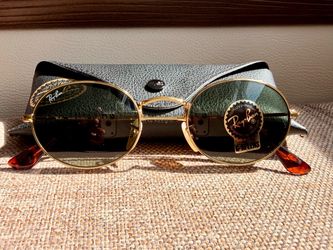Ray-Ban RB3547 Gold Metal Sunglasses – G-15 Green – Made in Italy