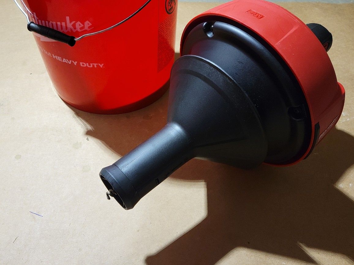 Milwaukee M12 12-Volt Lithium-Ion Cordless Drain Snake Auger With 5/16 in. x 25 ft. Cable, & 5 Gal. Storage Bucket $149 Shipped