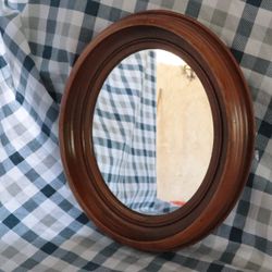 Vintage wood framed mirror