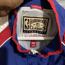 New Jersey nets throwback warm up jacket 