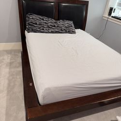 Queen Size Bed Frame Including Mattress 