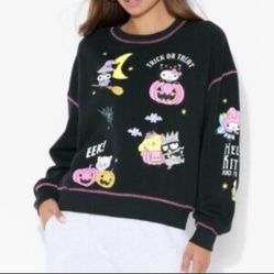 Hallo Kitty Halloween Crow neck Sweater 