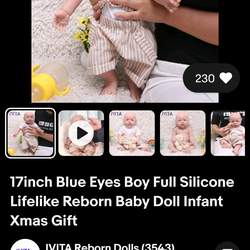 IVITA SILICONE BOY DOLL