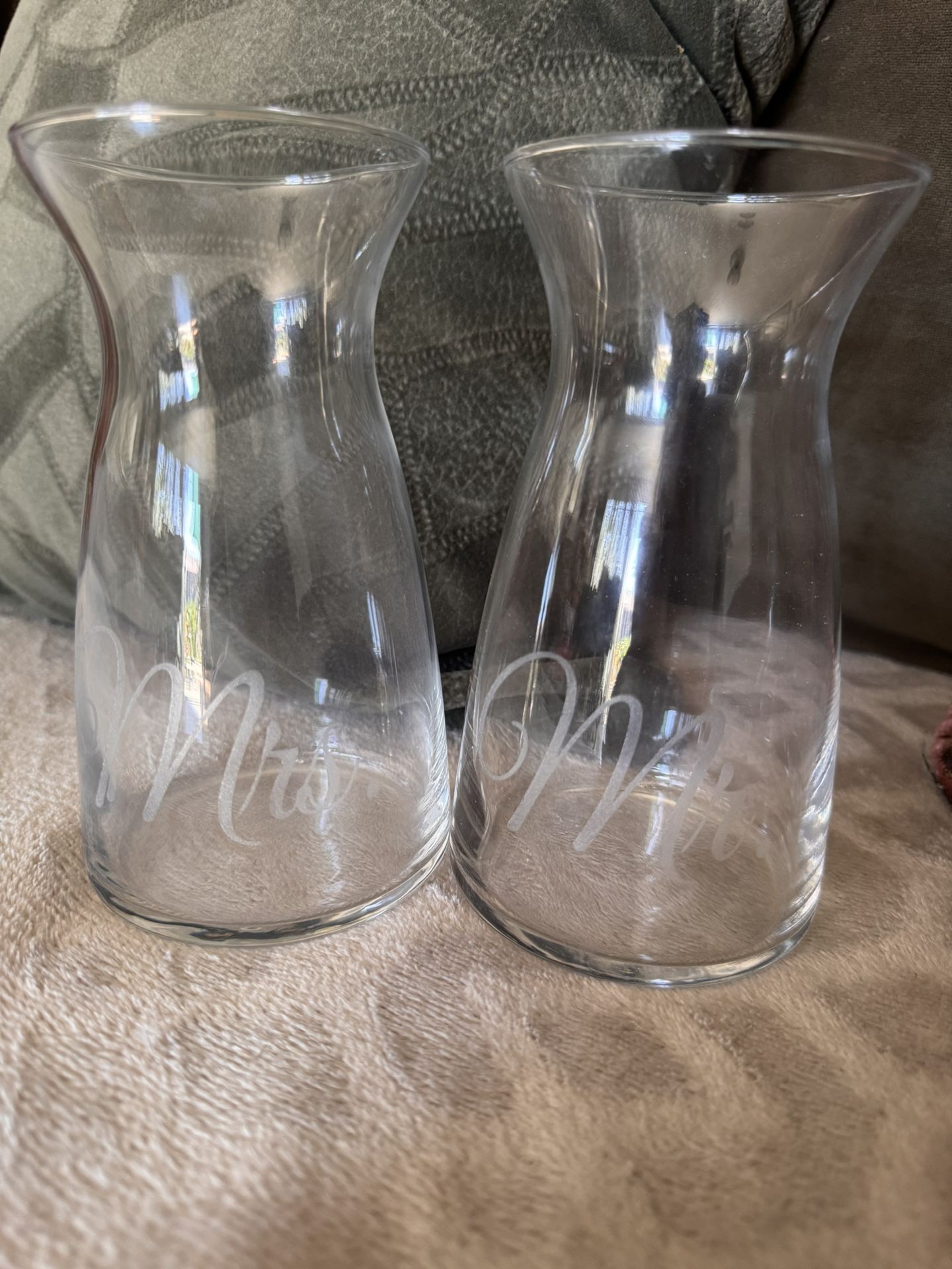 Mr & Mrs Glass Jars