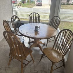 Wooden Table and Chairs 