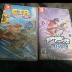 2 Brand new factory sealed Nintendo switch games