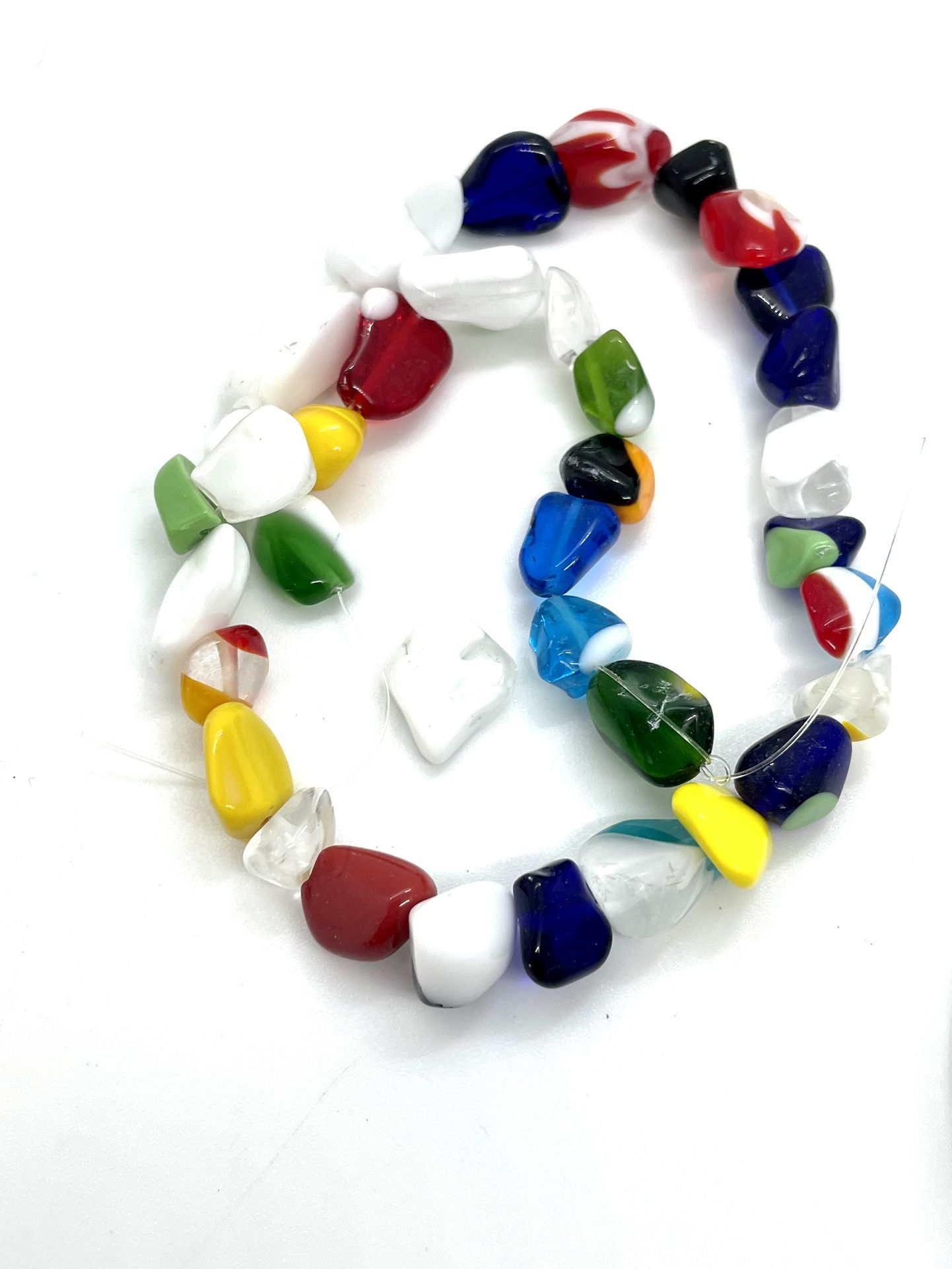 Strand Of Fancy Glass Beads