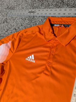 Adidas Orange Primeblue Performance Polo Shirt