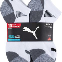 Puma Coolmax Socks 10 Pair