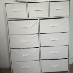 White Fabric Dresser