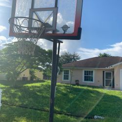 Atlas 52 Inch Adjustable Basketball Hoop And Stand 