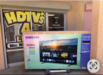 85 TV Samsung smart 4K HDTV $55 down on financing for delivery six month warranty