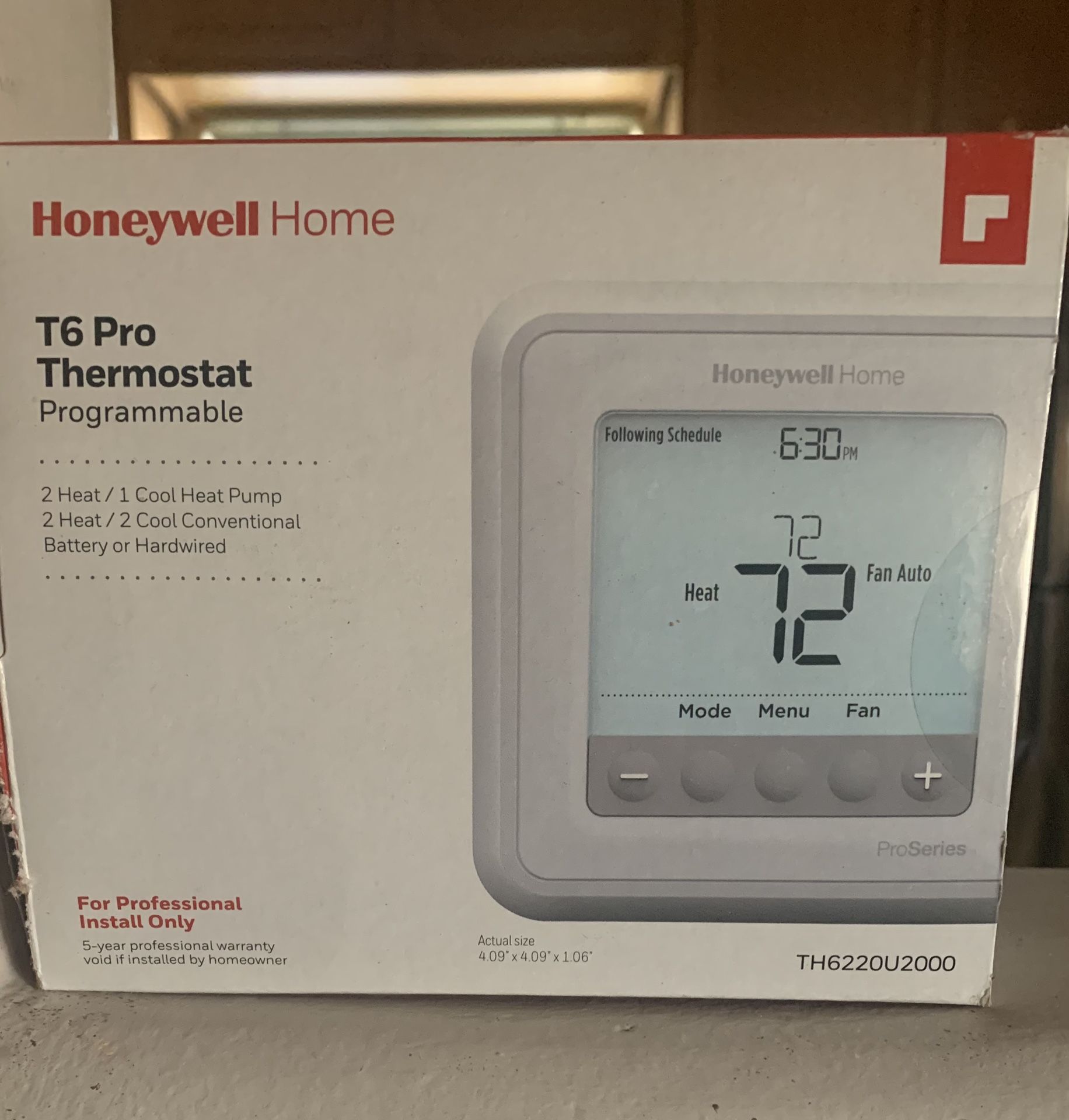 Homeywell T6 Pro Digital Thermostat