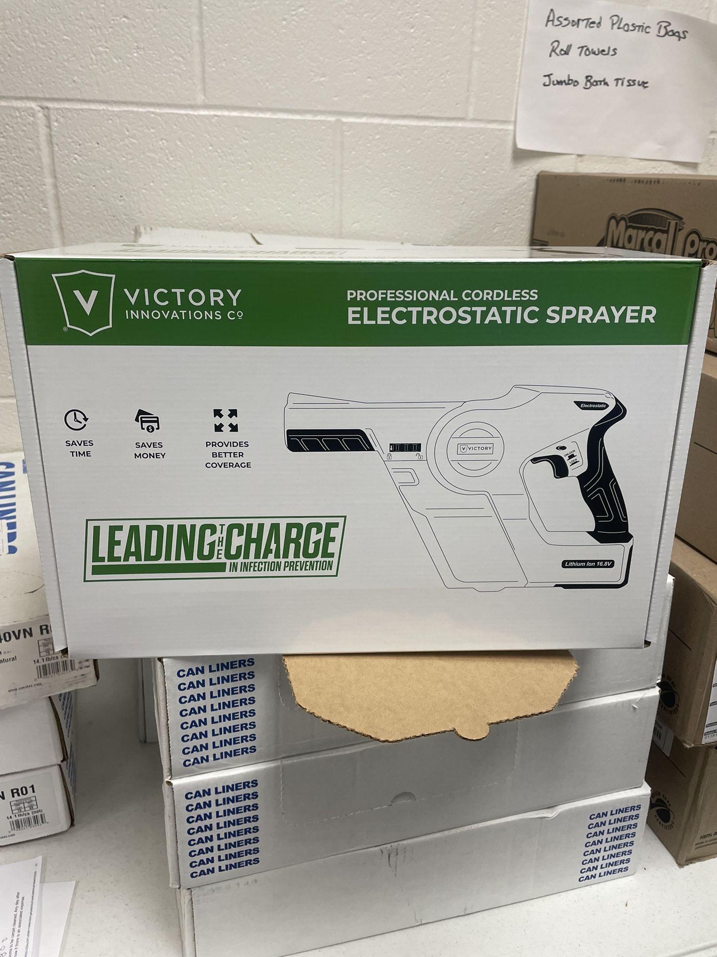 Victory Innovation Company Professional Cordless Sanitizer Gun /5gallon Solution