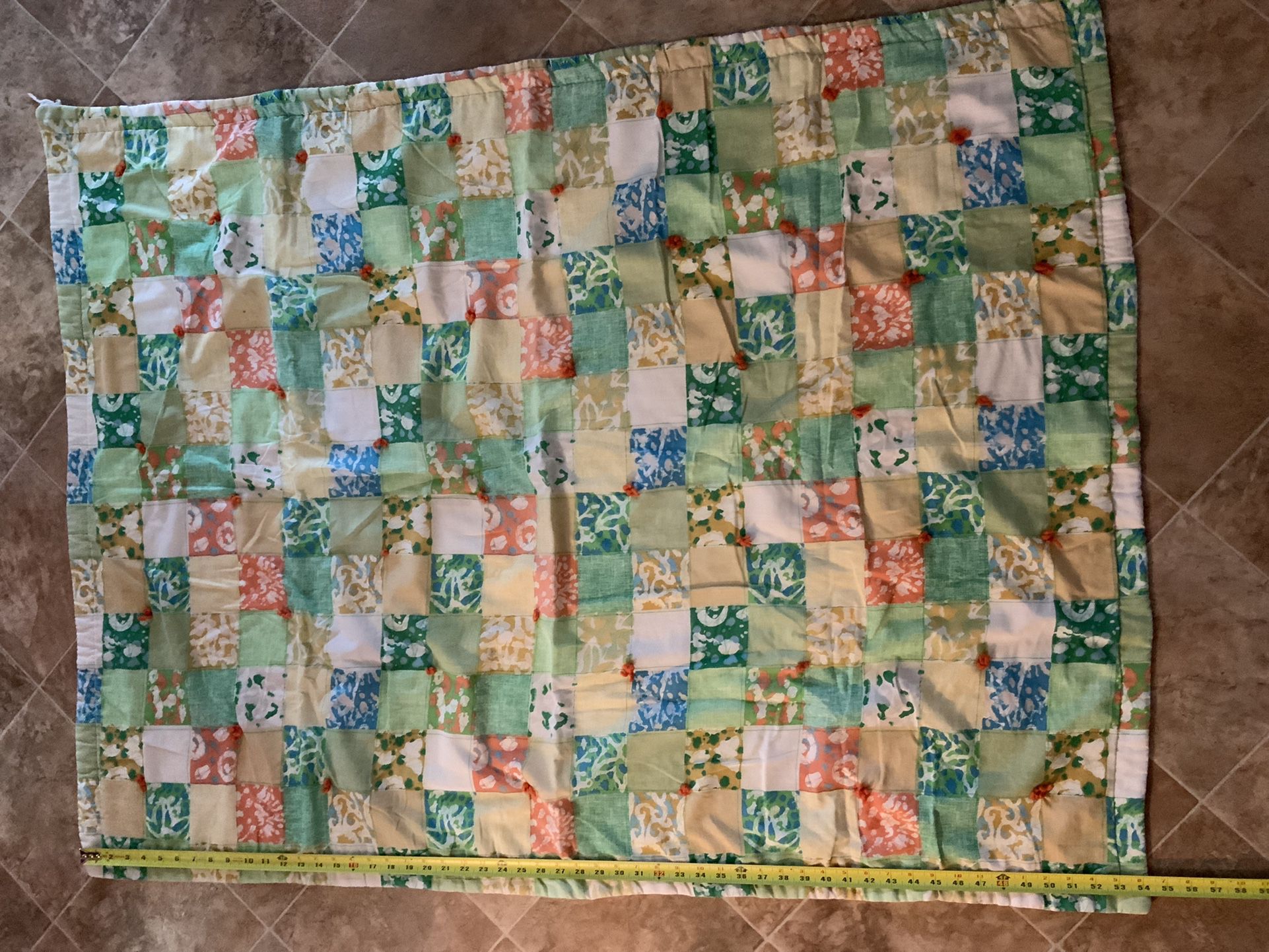 Lap Blanket Vintage soft 54”x41”
